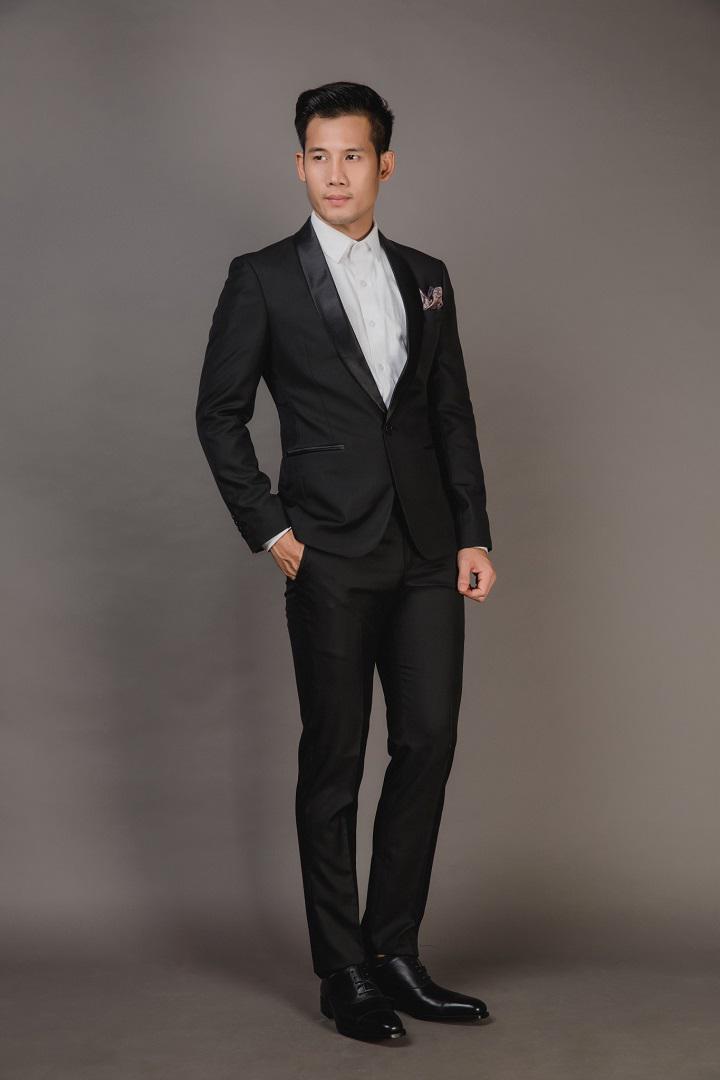 Bộ Vest Nam Đen Cổ Sam Thời Trang A50.001