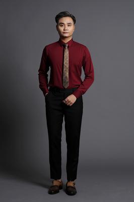 ÁO SƠ MI NAM CÔNG SỞ ÁO ĐỎ ĐÔ