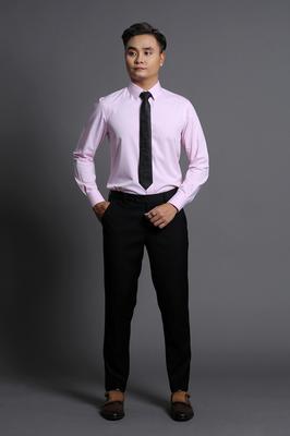 Áo Sơ Mi Nam Hồng Trẻ Trung