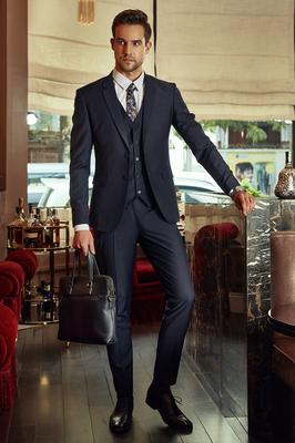Bộ Vest Nam Cao Cấp Xanh Đen F74.069