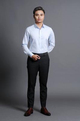 Áo Sơ Mi Nam Trắng Kẻ Caro