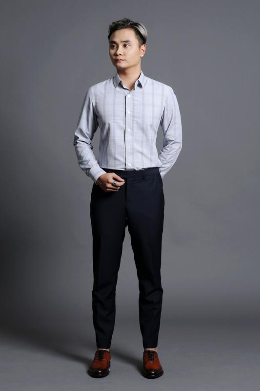 Áo Sơ Mi Nam Xám Xọc