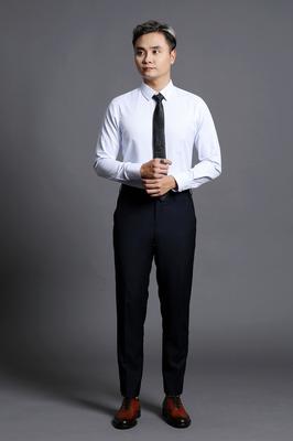 Áo Sơ Mi Nam Trắng Kẻ Sọc Công Sở