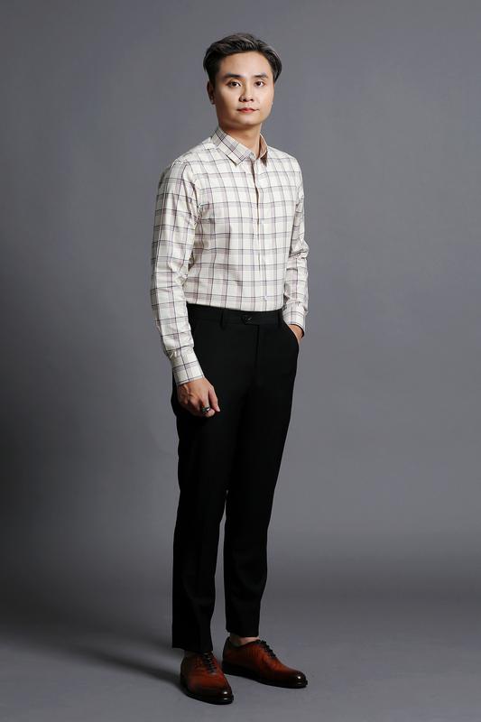 Áo Sơ Mi Nam Công Sở Caro Vàng