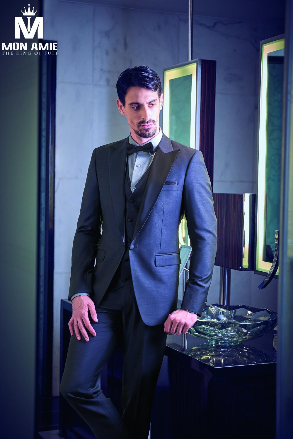 Bộ Tuxedo Xanh Sẫm E418-1