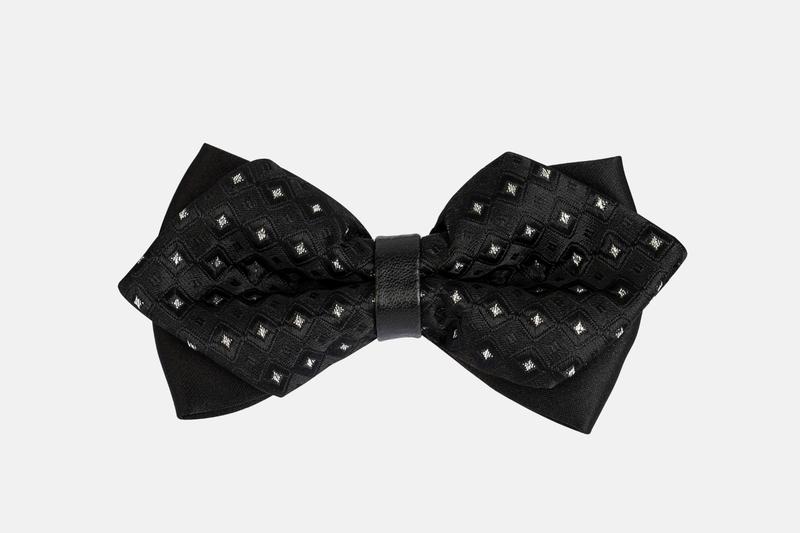 Nơ cưới màu đen kim cương đen N26