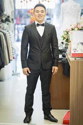 Tuxedo Vải Bóng Cho Chú Rể 