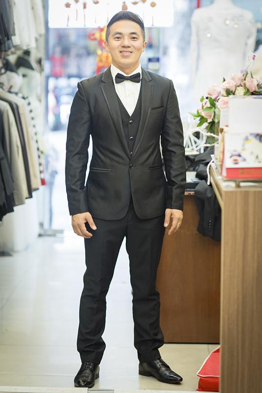 Tuxedo Vải Bóng Cho Chú Rể 