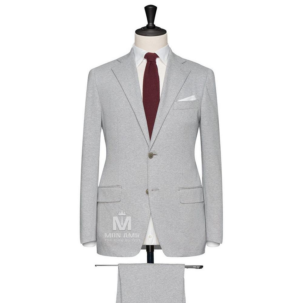 Bộ Vest Nam Công Sở Xám Sáng 624701-1