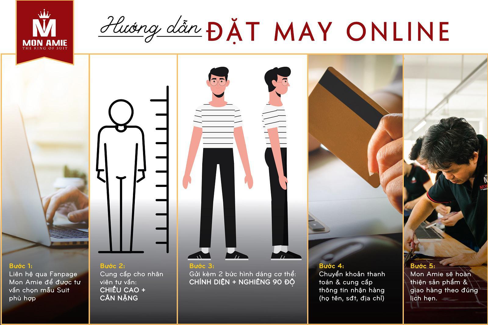 HƯỚNG DẪN MAY/THUÊ VESTON TẠI MON AMIE