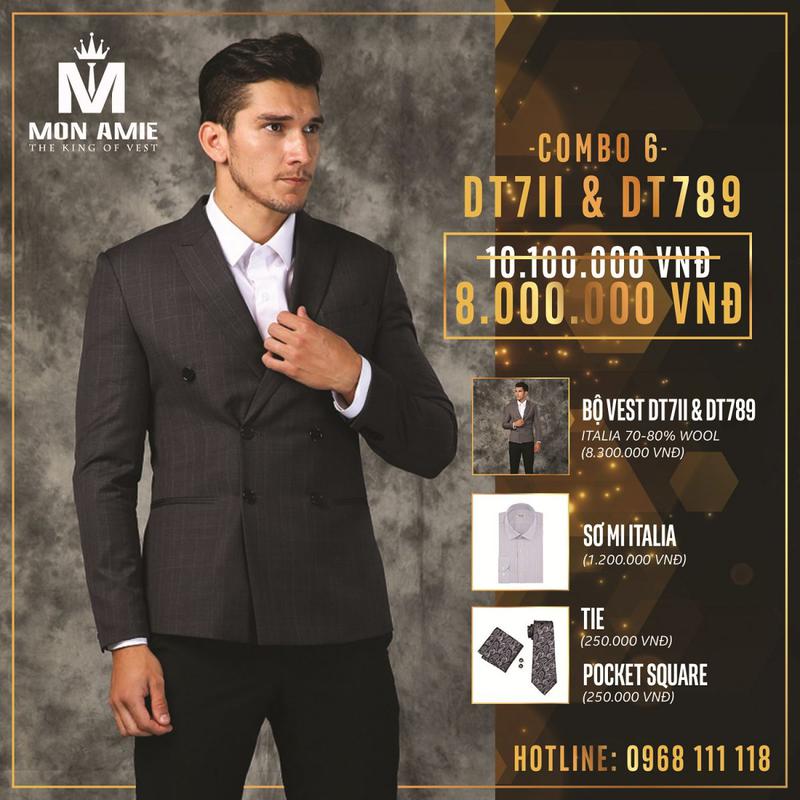9 COMBO MAY VESTON ƯU ĐÃI TẠI MON AMIE 