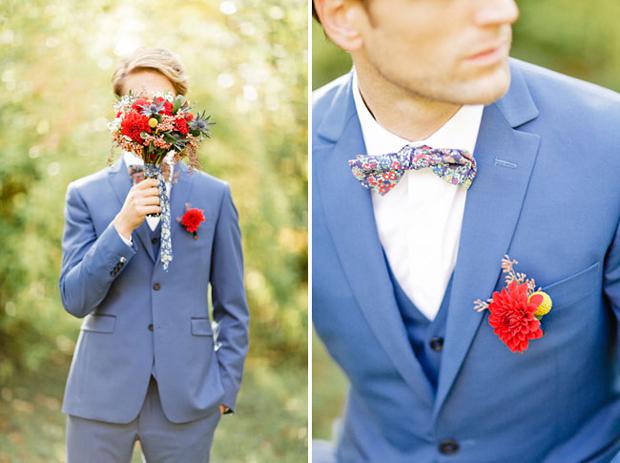 Một chút điểm nhấn về màu sắc trên trang phục cũng khiến cho xu hướng vest cưới 2014 trở nên độc đáo Xu hướng vest cưới hot nhất 2014