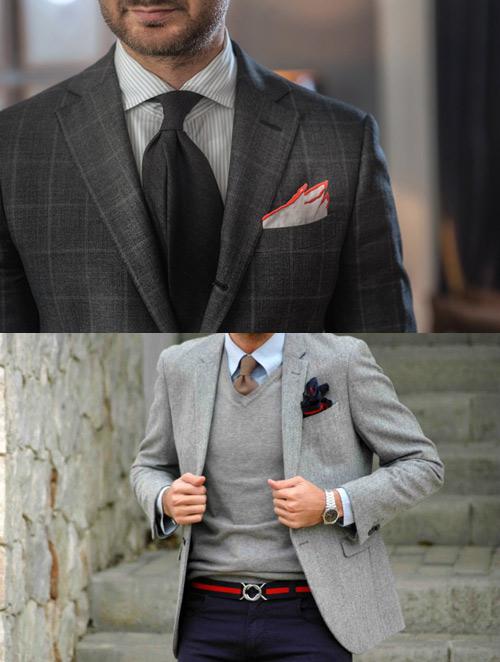 Chọn phụ kiện thú vị cho áo vest của chàng