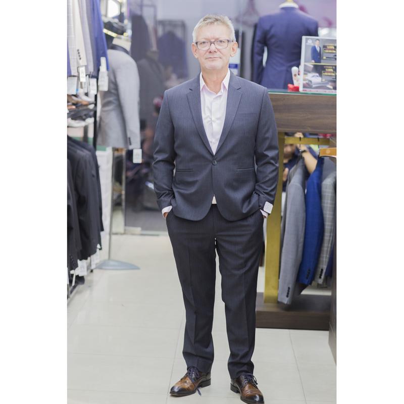 Bộ Vest Sui Gia Màu Xám B51.016