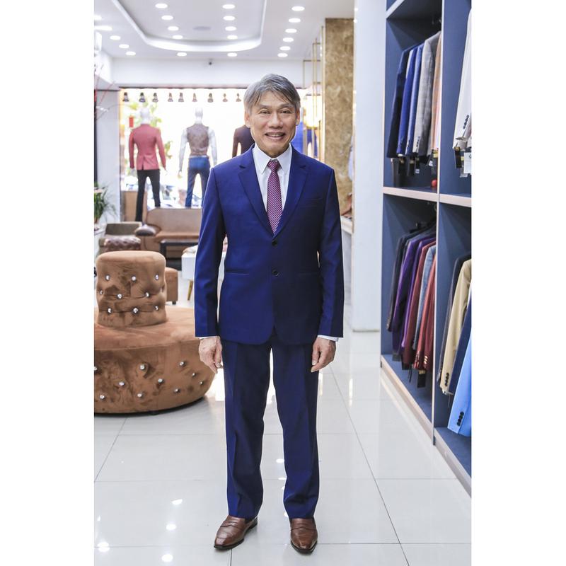 Bộ Vest Sui Gia Màu Xanh Navy F74.003