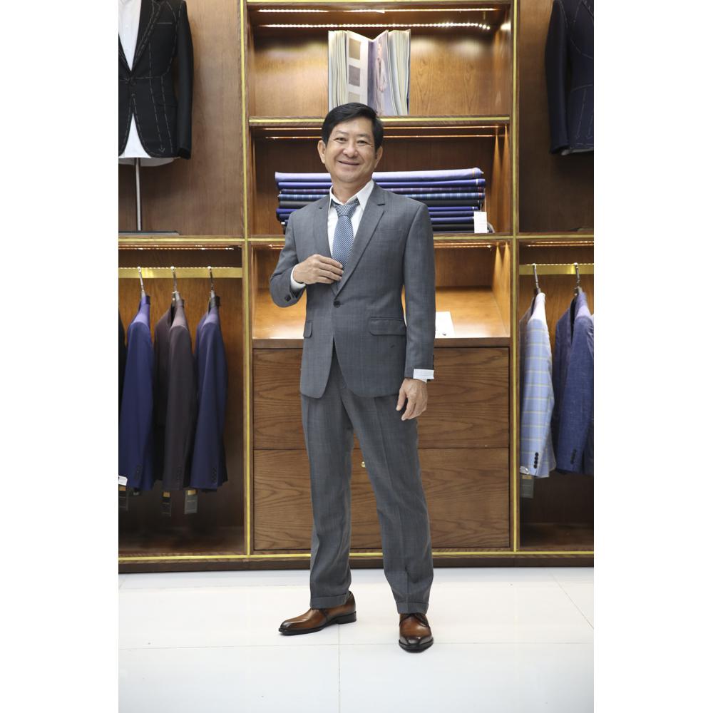 Bộ Vest Sui Gia Màu Xám F74.001