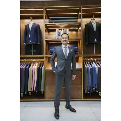 Bộ Vest Sui Gia Màu Xám Tro B51.026